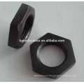 black Hex thin Nut ,Black Oxide Hex Nut, carbon steel black hex thin nutM2-M20